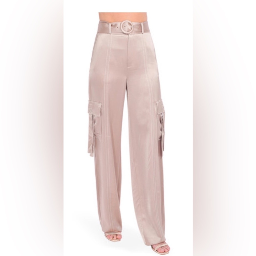 NWT Cinq A Sept Jenson Cargo Pant Khaki Ivory Size 6